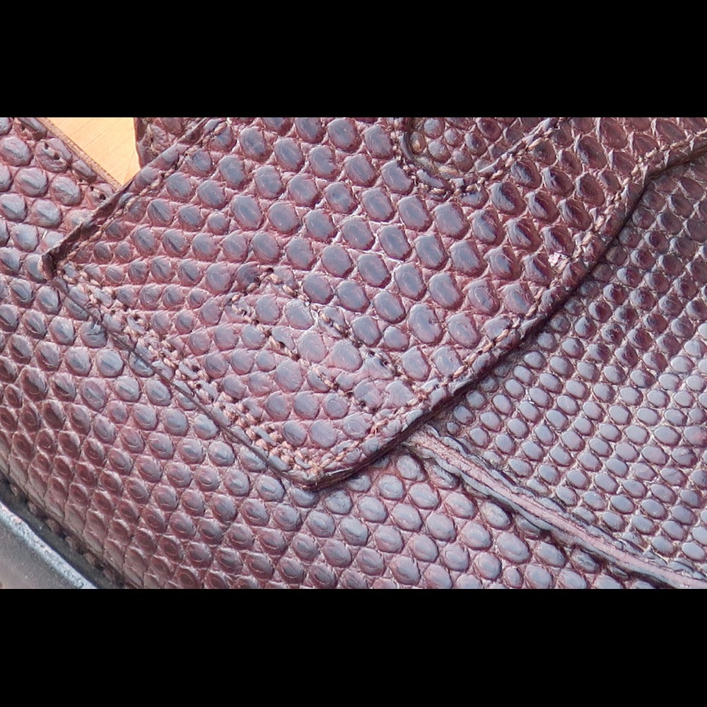 John Lobb handmade lizard loafers brown - Picture 2 of 5